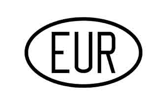 EUR v ovale